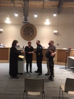 Officer Pomroy Swearing In