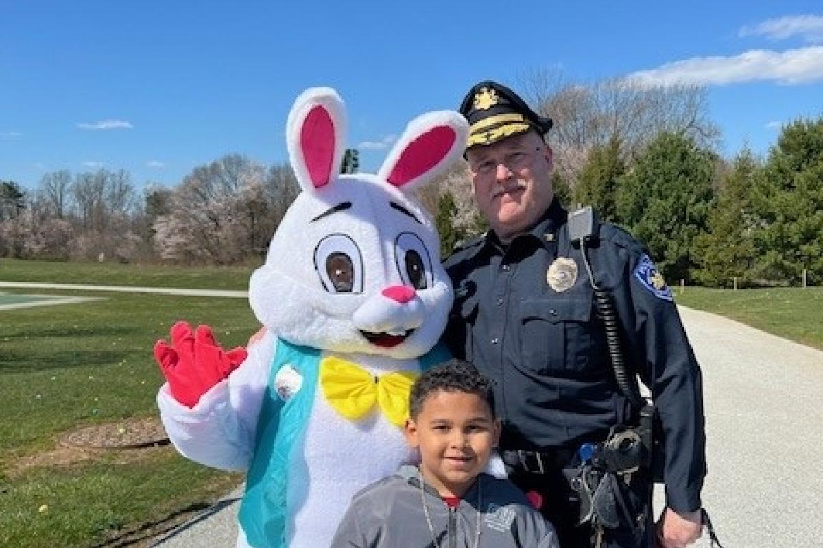 Chief Eckman and Valley Township's Easter Bunny Event 2024