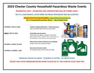 Household Hazardous Waste Collection Coatesville