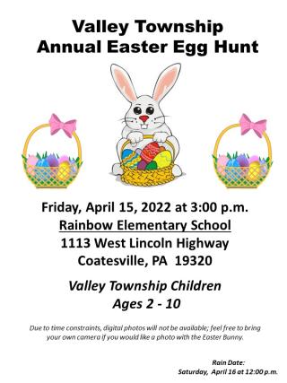 Valley Township, PA Easter Egg Hunt
