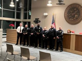 Officers received commendations